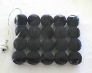 All Black Cotton Ball - Fairy Light